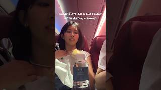 The Qatar Airways airplane food to the Philippines 🇵🇭 [upl. by Noinatrad599]