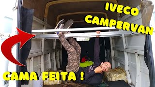 CAMPERVAN OFFGRID  ESTRUTURA DA CAMA  EP1 [upl. by Riedel]