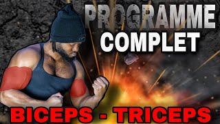 PROGRAMME COMPLET BICEPS TRICEPS  Programme Type musculation [upl. by Cassie]