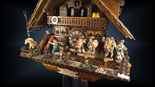 August Schwer cuckoo clocks Guts Hof Estate Chalet [upl. by Frayne]