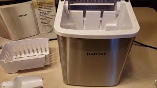 How to Clean the Igloo Automatic SelfCleaning Portable Electric Countertop Ice Maker  ICEB26HNSS [upl. by Otrebire764]