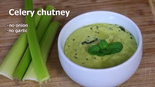 New Recipe Celery Chutney  Side Dish Recipe  Celery Side Dish [upl. by Honig241]