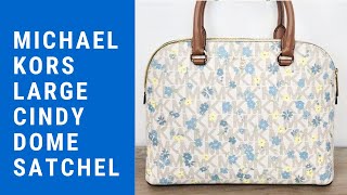 Michael Kors Cindy Large Dome Satchel Floral Bag Collection at TJ Maxx  TJ Maxx Finds 2022 [upl. by Mariand]