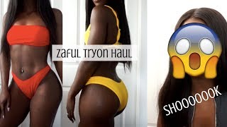 ZAFUL BIKINI HAUL TRYON  AFFORDABLE BIKINIS [upl. by Korey783]