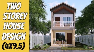 Pinoy Architect designs a Tiny House 4x95 Meter [upl. by Narmi409]