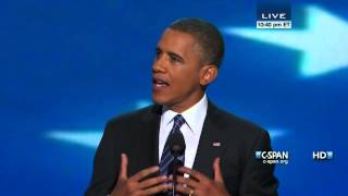 President Obama Acceptance Speech at 2012 Democratic National Convention CSPAN  Full Speech [upl. by Ayikan286]