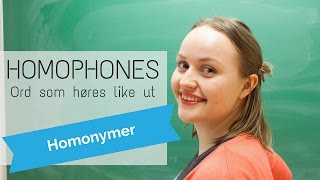 Ord som høres like ut  Homophones [upl. by Koffman]