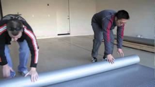 How to Install Garage Flooring Rolls [upl. by Trutko688]