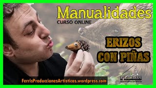 🦔 COMO HACER UN ERIZO 🦔  MANUALIDADES  PIÑAS DECORACIÓN  RECICLAJE 🦔 [upl. by Benenson]