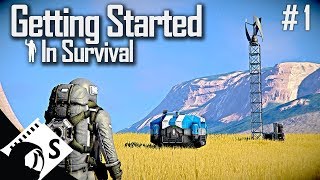 Space Engineers Getting Started in Survival Tutorial Series 1 [upl. by Hairom]