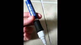 Painting Grout Part 2 Easier Miracle Grout Pen [upl. by Ecnedurp]