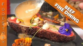 How to cook Beef Fine Dining at home with Wine Sauce [upl. by Kegan354]