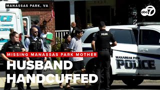 RAW VIDEO Police handcuff husband of missing Manassas Park woman [upl. by Ibib]