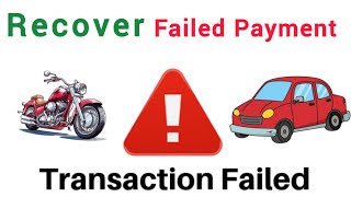 Recover Failed Payment of ParivahanRTO Which Got Deducted From Account While Depositing Fee Online [upl. by Ardnekat930]