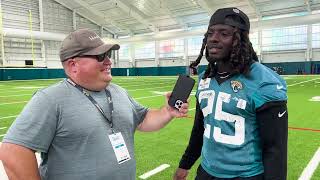 WATCH DErnest Johnson at Jaguars Training Camp [upl. by Junno392]