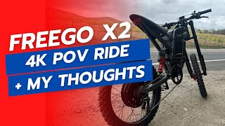 Freego X2 Electric Bike Review Hill Climb 🚀  POV Ride  EKX X21 MAX [upl. by Critta]