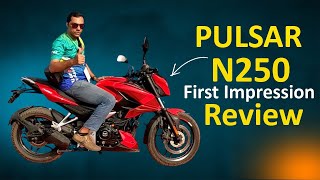 Bajaj Pulsar N250 First Impression Ride Review  Difference Between N250 amp N160  Masum amp Arian [upl. by Suirtemid]