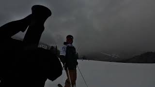 Skiing with Manuel going backwards in Seefeld Austria [upl. by Kirshbaum]