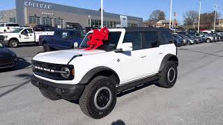 2023 Ford Bronco OBX  Oxford White [upl. by Gayn]