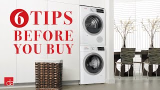 Stackable Washer Dryer  6 Tips Before You Buy [upl. by Haroppiz]