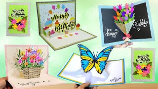 DIY  3 D Birthday Card  PopUp Birthday Card  Special Birthday Card  Easy Cake Card  bday card [upl. by Maharva]