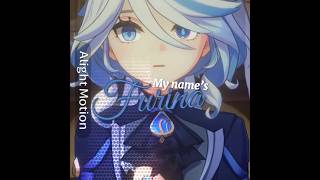 My name is Furina  HOLLYWOOD Edit  furina focalors egeria fontaine fyp anime edit [upl. by Rhtaeh]