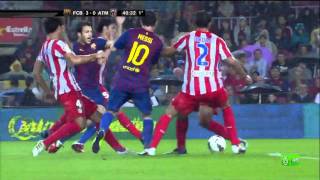 FC Barcelona 50 Atlético Madrid  Highlights 24092011mp4 [upl. by Sennahoj978]