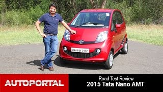 GenX Tata Nano AMT Test Drive Review  Autoportal [upl. by Anrol]