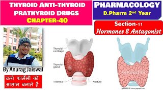 Thyroid  AntiThyroid amp Prathyroid Drugs  Chapter40 Pharmacology II [upl. by Cirdes501]