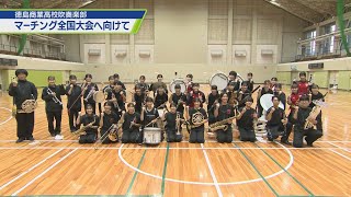 徳島商業吹奏楽部 マーチング全国大会へ【テレビトクシマ】 [upl. by Sedecrem591]