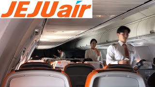 69 JEJU AIR B737 ECONOMY Class 7C2101 Seoul to Hong Kong [upl. by Aidnama511]