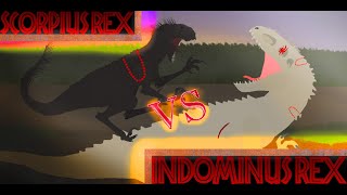 INDOMINUS REX vs SCORPIUS REX IvSUBA Ultimate Battle Arena1 [upl. by Grantley]