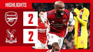 HIGHLIGHTS  Arsenal vs Crystal Palace 22  Lacazette equalises in stoppage time [upl. by Eocsor598]