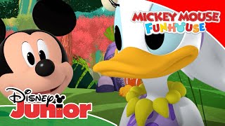 Mickey Mouse Funhouse El doble de Donald  Disney Junior Oficial [upl. by Atteuqal]