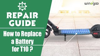 Electric Scooter Repair Guide  How to Replace a Battery for T10 [upl. by Calloway]