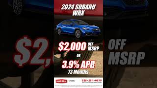 Drive Home the 2024 Subaru WRX with 2000 Less [upl. by Gabi773]