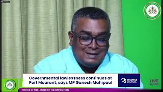 Ministers questionable appointments and corruption condemned by opposition states Mahipaul [upl. by Anyehs]