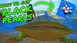 How To Get TONS OF BLACK PEARLS on Ark Survival Ascended on THE ISLAND [upl. by Nnayllehs809]