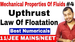 Fluids Mechanics 04  Upthrust and Law Of Floatation for IIT JEE MAINS  JEE ADVANCE  NEET [upl. by Ob]