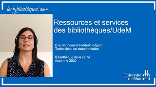 Ressources et services des BibliothèquesUdeM [upl. by Nairde]