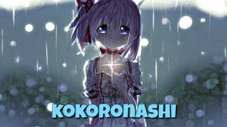 Nightcore  Kokoronashi Male Version Lyrics [upl. by Leigha951]