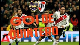 Reacciones gol de Quintero River 3 Boca 1 [upl. by Ahsaekal]