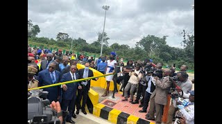 Le Cameroun inaugure sa première autoroute construite en partenariat avec la Chine [upl. by Knox]