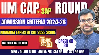 IIM CAP 2024  Selection Criteria of 10 IIMs Cutoffs Safe CAT Score   Based on RTI  AMIYA SIR [upl. by Seavey]