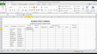Planilla de Pago en Excelwmv [upl. by Ademordna119]