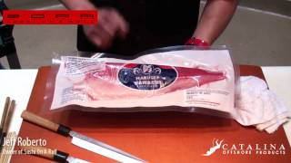 How break down Sushi Grade Yellowtail Hamachi Fillet [upl. by Petronilla869]