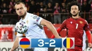 Armenia  România 32  Rezumat Complet  Preliminarii CM 2022 [upl. by Rozella]