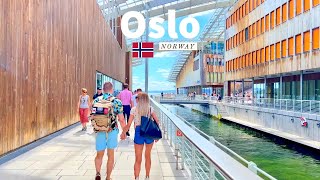 Oslo Norway 🇳🇴 Summer Walk 2022  4K60fps HDR  Walking Tour [upl. by Ramel]