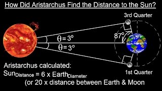 Astronomy  Ch 3 Motion of the Moon 12 of 12 Aristarchus Distance to the Sun [upl. by Naujit392]