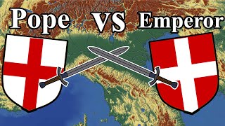 Empire vs The Papacy Guelphs vs Ghibellines [upl. by Amilah582]